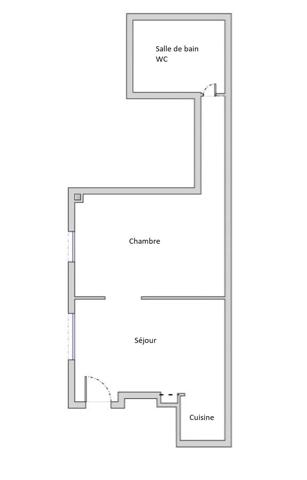 Appartement F2 à vendre  2 pièces - 30 m 2   PANTIN  - 93