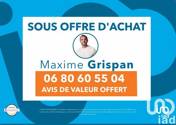 Maison 4 pièces de 100 m² à Baixas (66390)