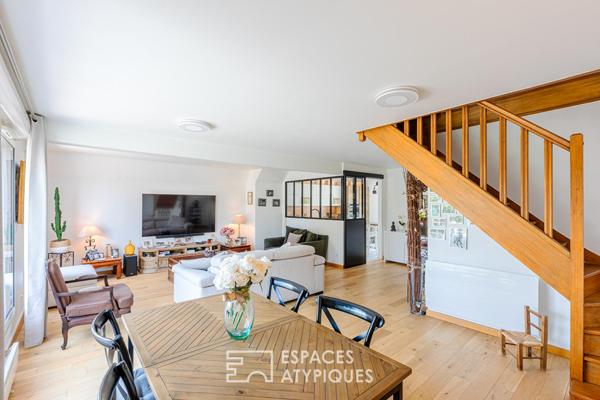 Duplex en dernier étage avec terrasse et vue sur Paris aux portes de Montmorency