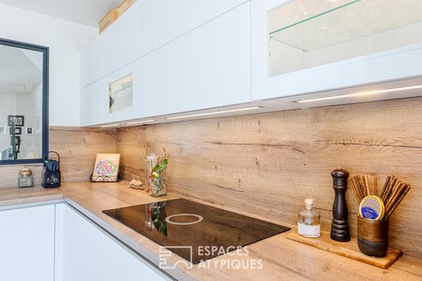 Duplex en dernier étage avec terrasse et vue sur Paris aux portes de Montmorency