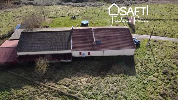 Corps de ferme de 7 pièces, 3 chambres et deux dépendances attenantes