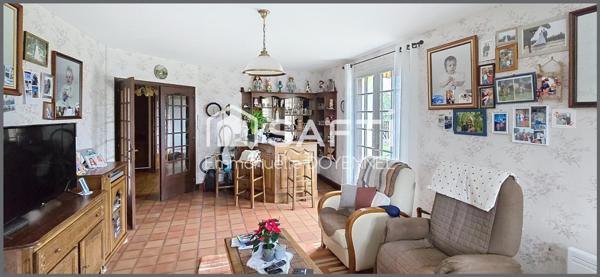 Plain-pied + sous-sol total au cœur du village