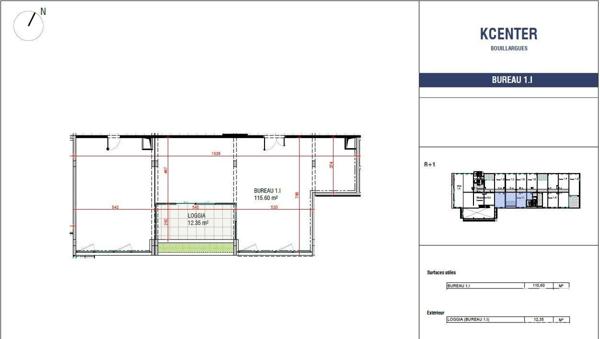 Bureaux à vendre 116 m² Bouillargues