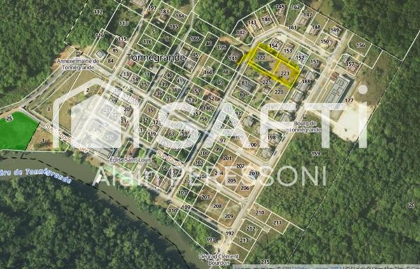 Terrain constructible 1117 m2 Tonnegrande