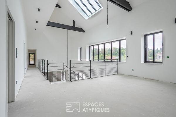 Loft contemporain face au Blavet avec piscine et toit-terrasse