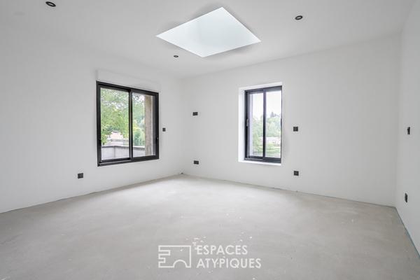 Loft contemporain face au Blavet avec piscine et toit-terrasse