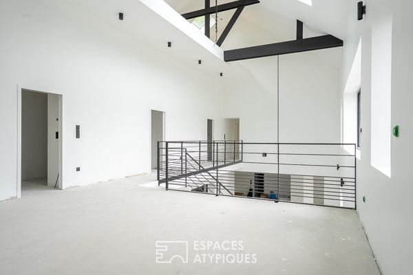 Loft contemporain face au Blavet avec piscine et toit-terrasse