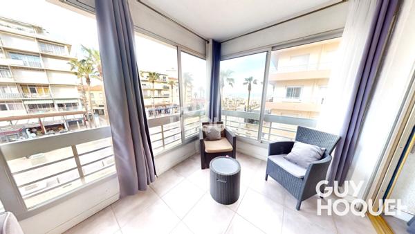 CANET CENTRE. Grand studio vue mer