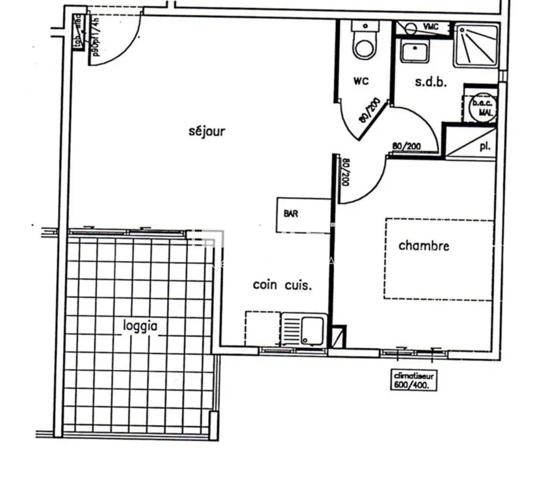 Appartement T2 – 46 m² dont 9 m² de terrasse