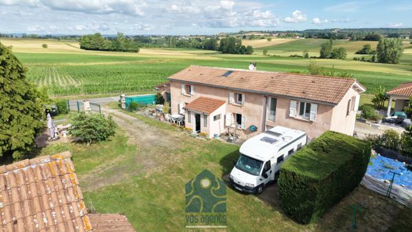 Maison 5 pièces avec double garage, terrain, cave, garage camping car