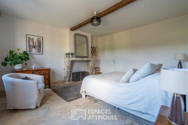 Maison vigneronne rénovée en coeur de campagne