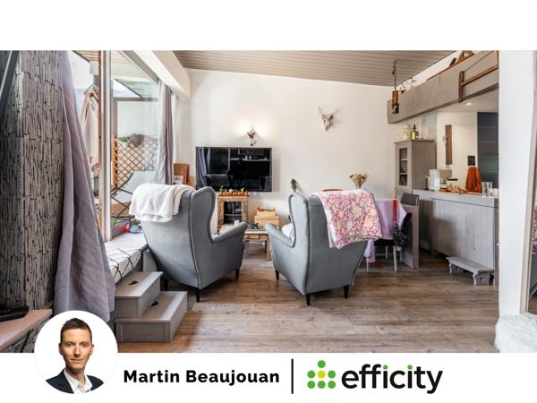 Appartement 1 pièce - 30 m² Exclusivité efficity
