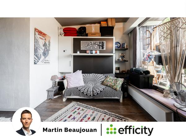 Appartement 1 pièce - 30 m² Exclusivité efficity