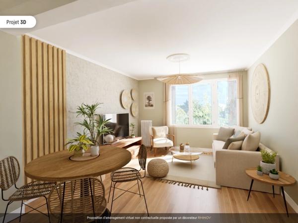 Appartement à vendre T3 (T4) TOURS BEAUJARDIN (37)