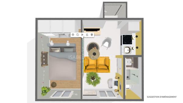 Appartement 2 pièces - 19 m²