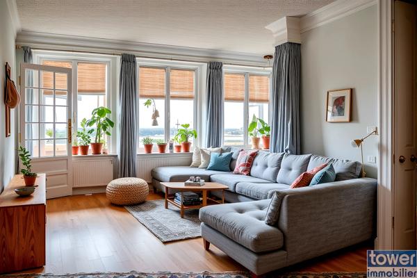 LORIENT HYPERCENTRE - GRAND APPARTEMENT DE CARACTERE - BEAUX VOLUMES.