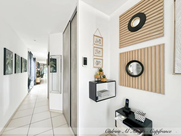 Maison à vendre Périgny, quartier Rompsay, 119m2, plain-pied, garage, jardin, véranda avec jacuzzi