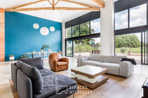 Corps de Ferme transformé en loft à quelques minutes du centre-ville