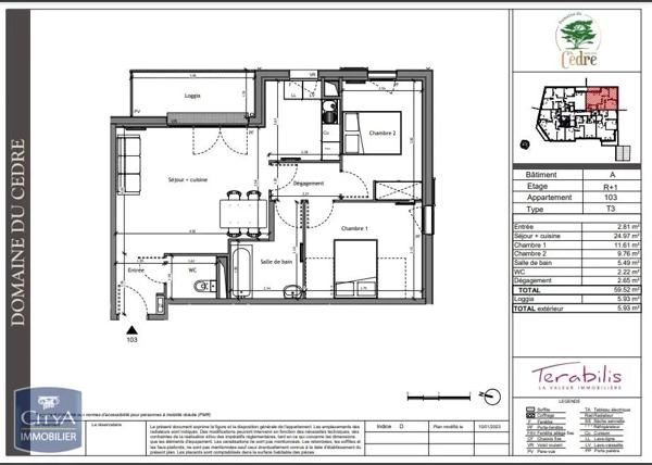 Appartement à louer 3 pièces 59.52m² Arpajon (91290)