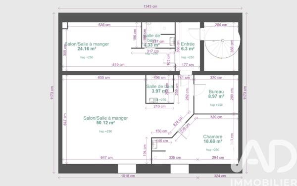 Appartement à vendre 3 pièces 240 m² La Tour-du-Pin