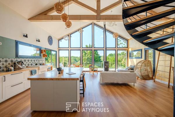 L’horizon pour décor : maison ossature bois à Migné-Auxances