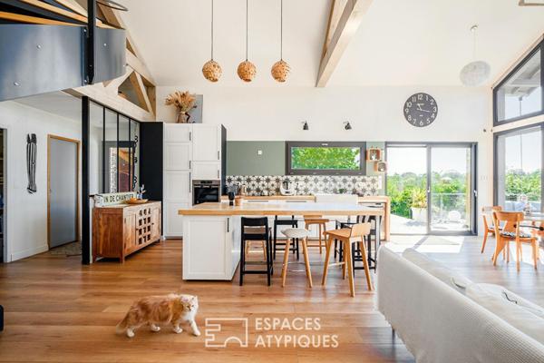 L’horizon pour décor : maison ossature bois à Migné-Auxances
