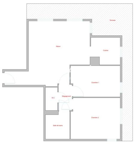 REZ DE JARDIN AVEC TERRASSE PRIVATIVE - CALME