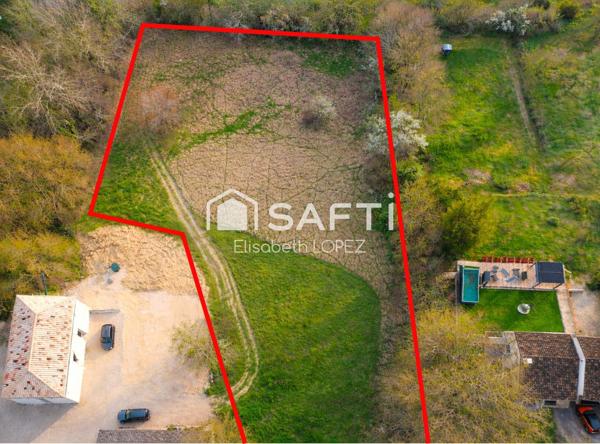 Grand terrain de 3477 m² – Commune de St-Cirq (82)