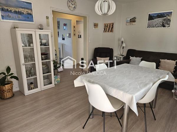 Appartement 2 chambres,jardin,2 caves