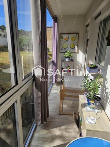 Appartement 2 chambres,jardin,2 caves