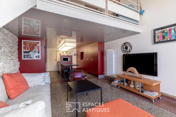 Une ancienne imprimerie transformée en duplex contemporain