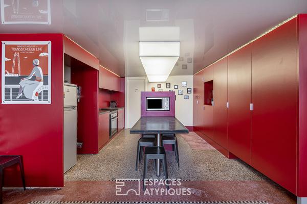 Une ancienne imprimerie transformée en duplex contemporain