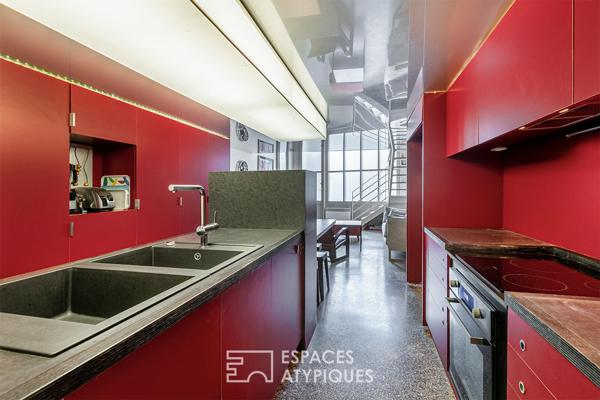 Une ancienne imprimerie transformée en duplex contemporain