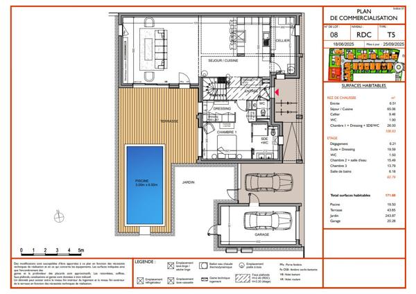 Villa d'exception avec piscine - Description détaillée - Cinq Cantons / Chiberta Anglet
