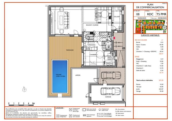 Villa d'exception avec piscine - Description détaillée - Cinq Cantons / Chiberta Anglet