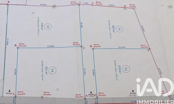 Terrain à vendre 565 m² Petite-Île
