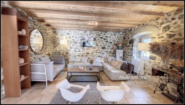 Dpt Haute Savoie (74), à vendre PEILLONNEX maison P3 - Terrain de 1 400,00 m², proche Genève, 2 chambres, ferme renovée, ferme à renovée,