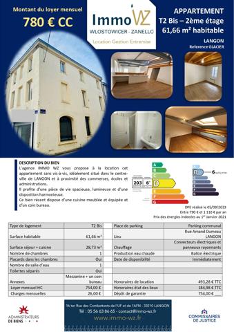 Appartement T2 Bis – Réf. GLACIER