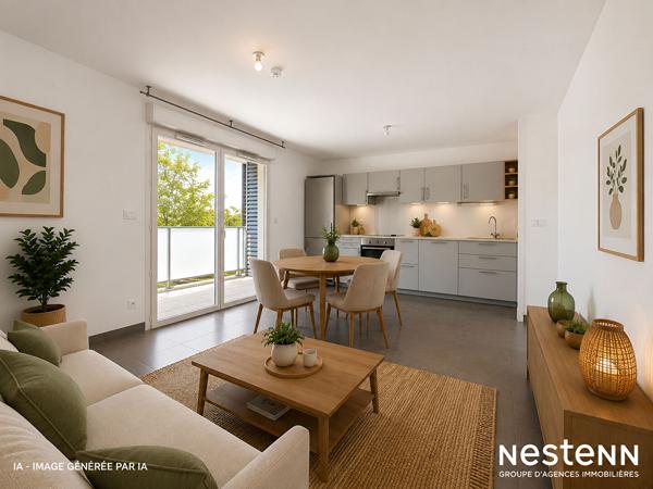 NESTENN - Superbe T3 avec terrasse et 2 parkings en sous-sol à Labège