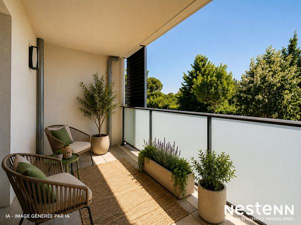 NESTENN - Superbe T3 avec terrasse et 2 parkings en sous-sol à Labège