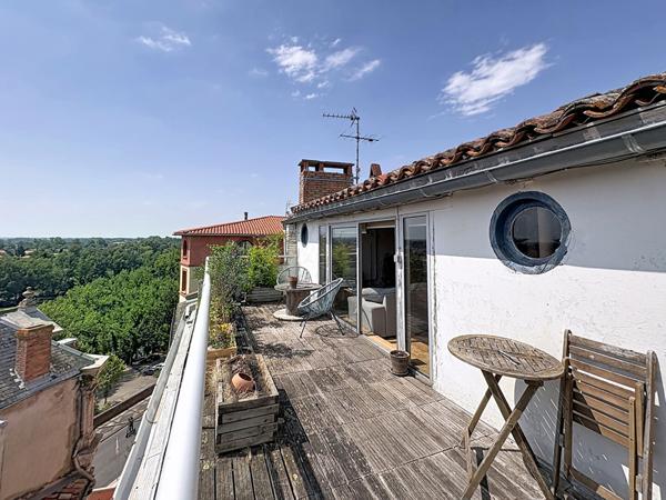 Appartement T2 à vendre avec terrasse panoramique centre-ville de Montauban (82)
