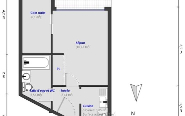 Appartement à vendre    1 pièce • 25,59 m2 Roquebrune-Cap-Martin