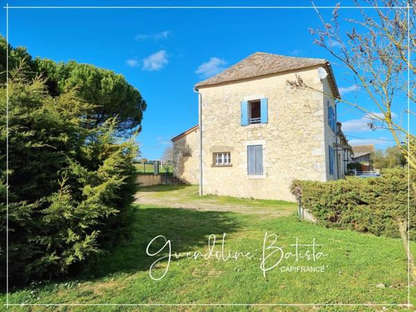 Proche de EYMET Propriété en Pierre 300m² avec gîte - Terrain 8000m²