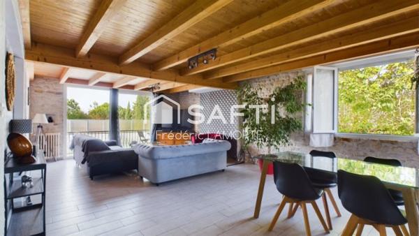 Piscine, tout à pied, 5 chambres/activité libérale
