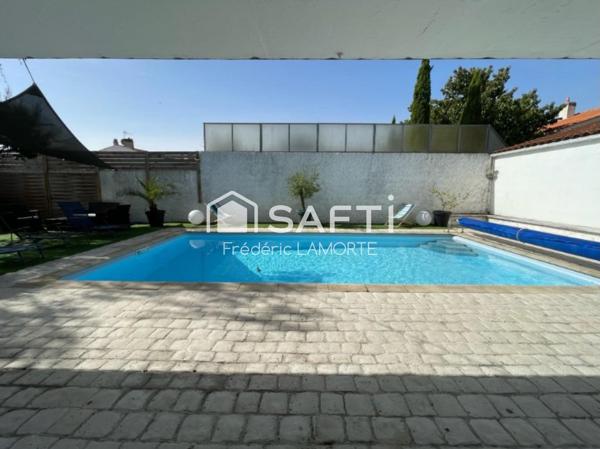 Piscine, tout à pied, 5 chambres/activité libérale