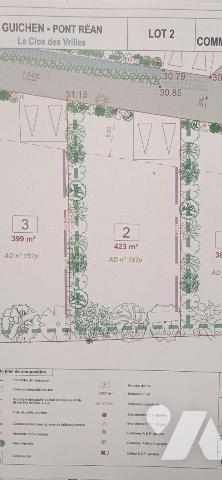 PONT REAN - GUICHEN  - Dans un petit lotissement privé au c?ur de l'agglomération - Terrain à b...