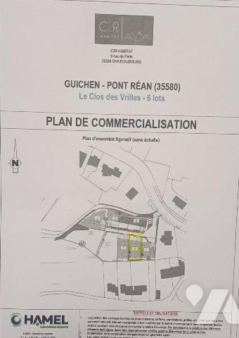 PONT REAN - GUICHEN  - Dans un petit lotissement privé au c?ur de l'agglomération - Terrain à b...