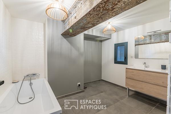 Loft au calme avec piscine et grand garage