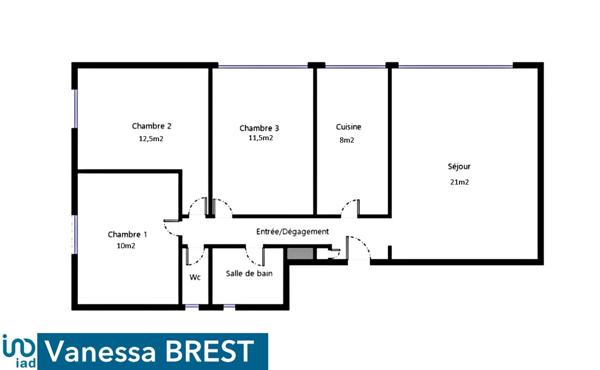 Appartement à vendre 4 pièces 74 m² Bagneux