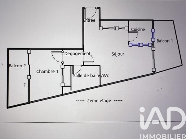 Appartement à vendre 2 pièces 40,1 m² Royan